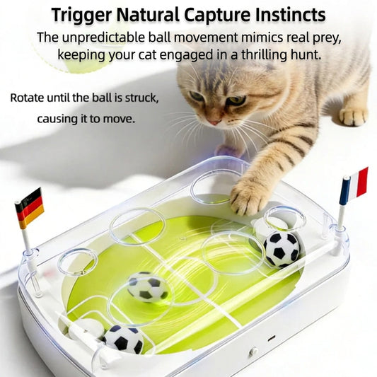 Electric Interactive Football Field Cat Ball Toy