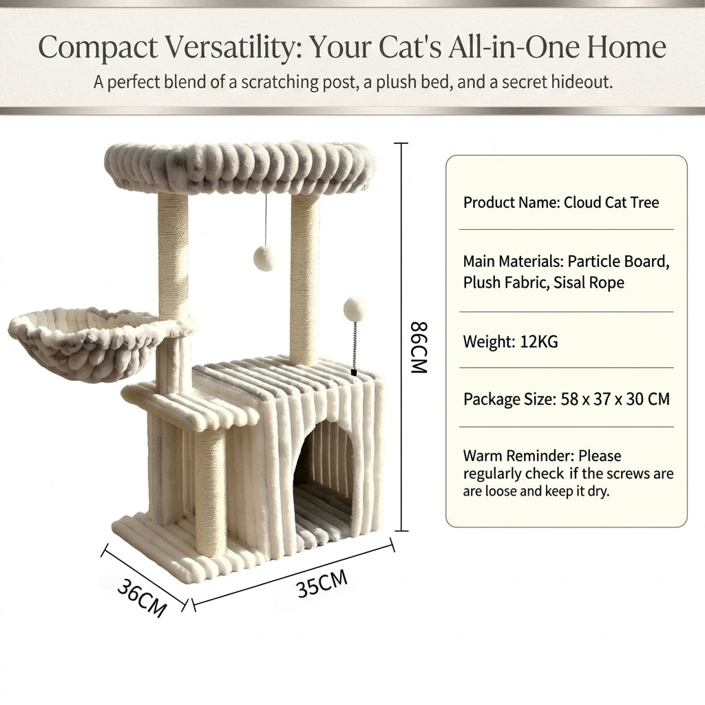 New Cat frame furniture Cat Climbing Tree with Cat Bed