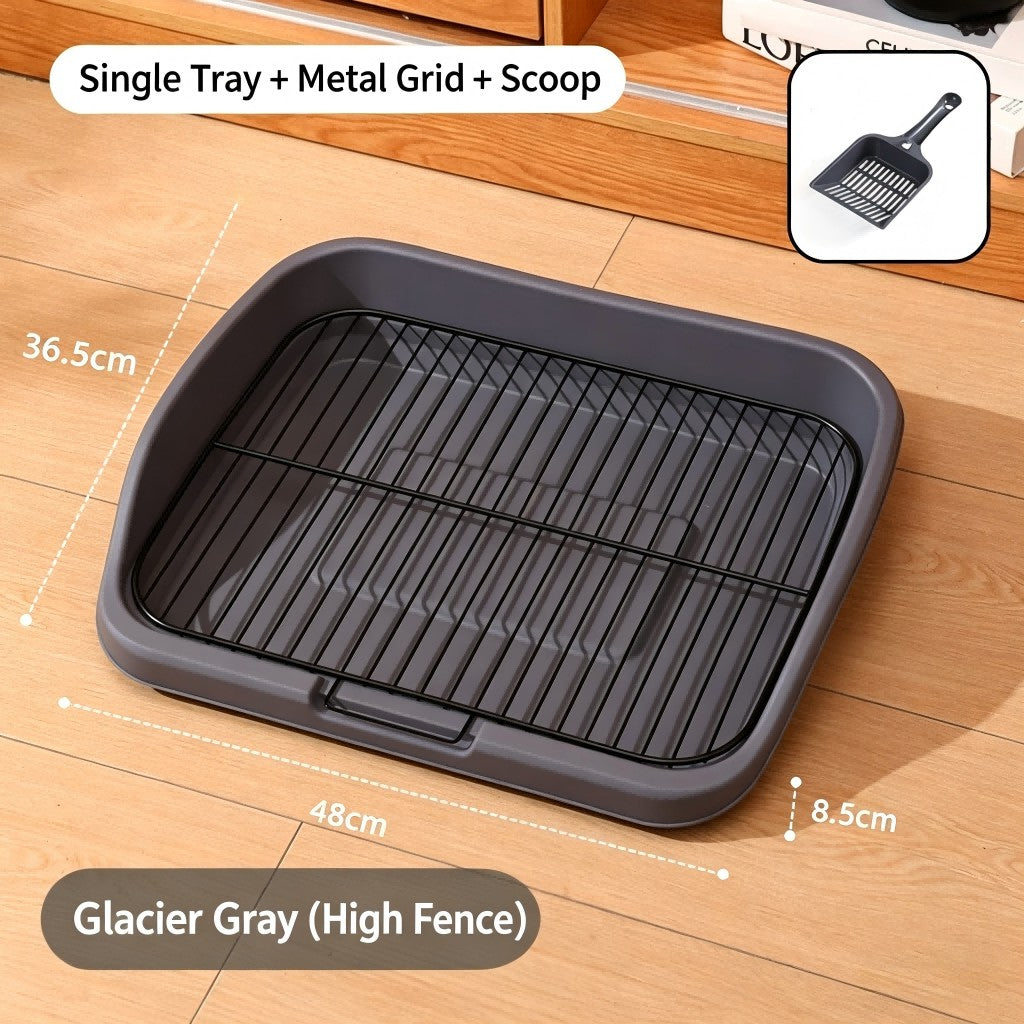 Collapsible Silicone Mesh Grid Dog Toilet Easy Clean Anti-Step Poop S/M/L Dogs
