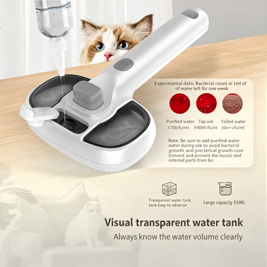 Self-Cleaning Steam Pet Comb Cat Dog Hair Remover