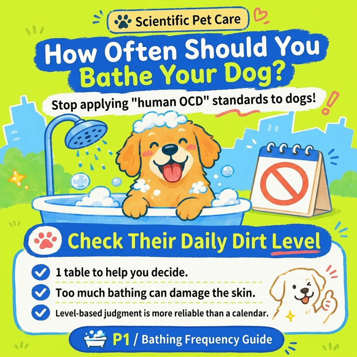 How often you should bathe your pup mainly depends on 3 things？
