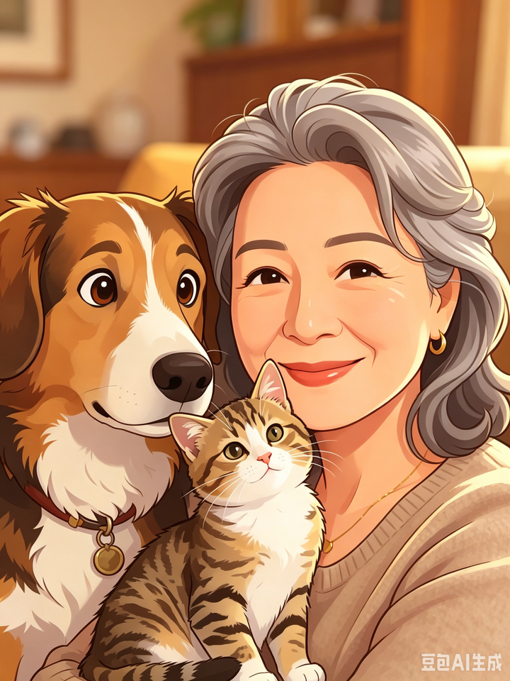 Why do women over 45 love keeping cats and dogs?
