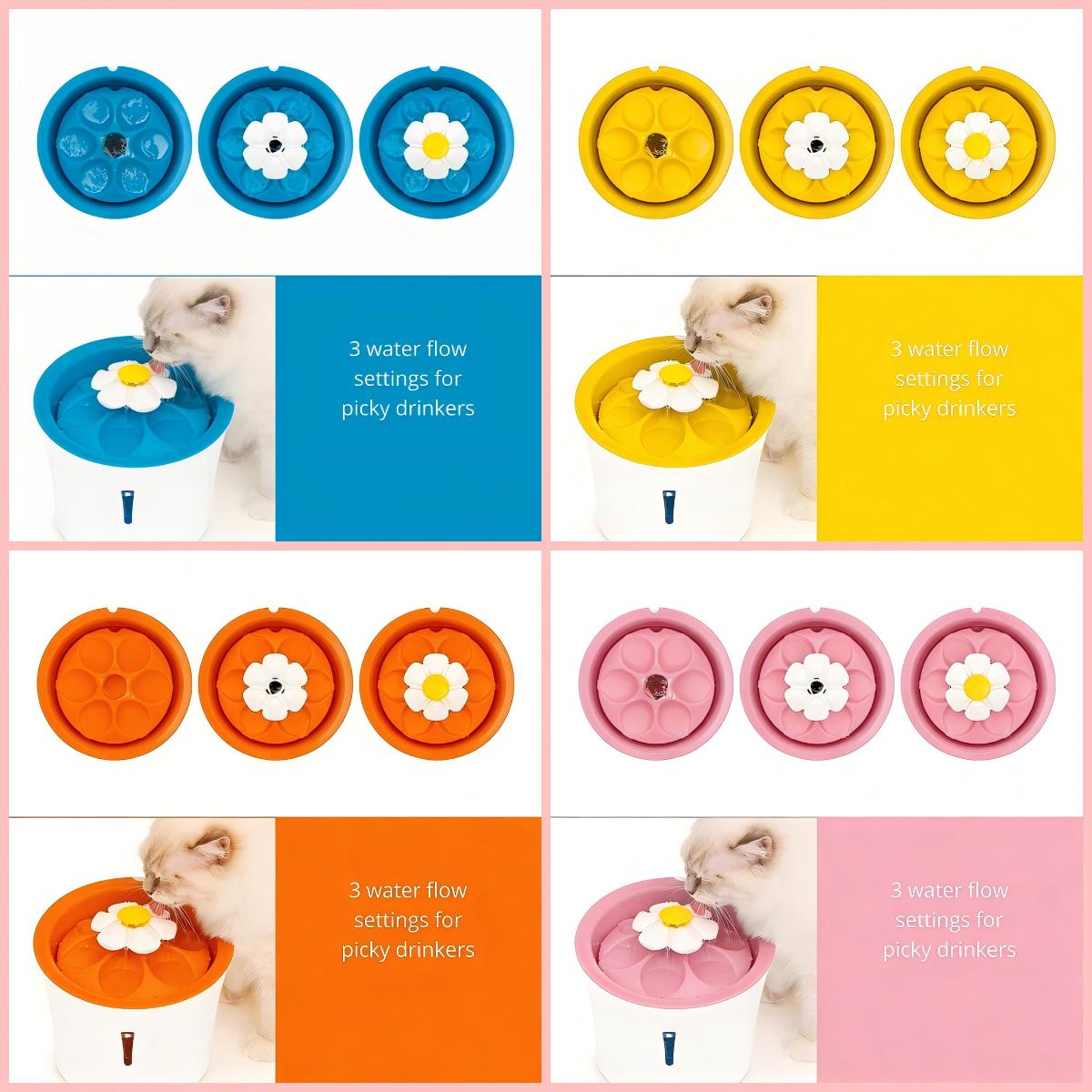 Smart Cat dog water fountain with beautiful color choices