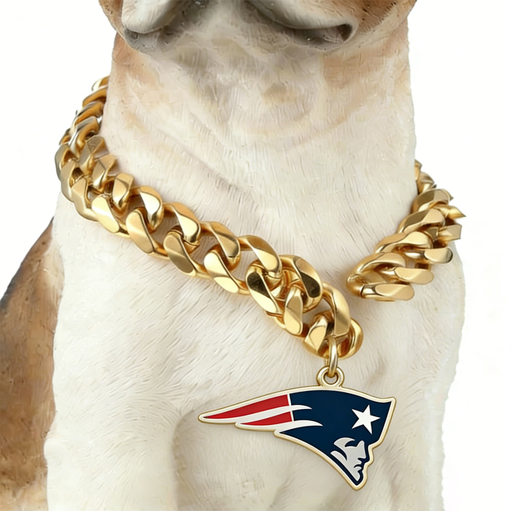 Show off your team spirit Dog Specific NFL Fan Golden Collar