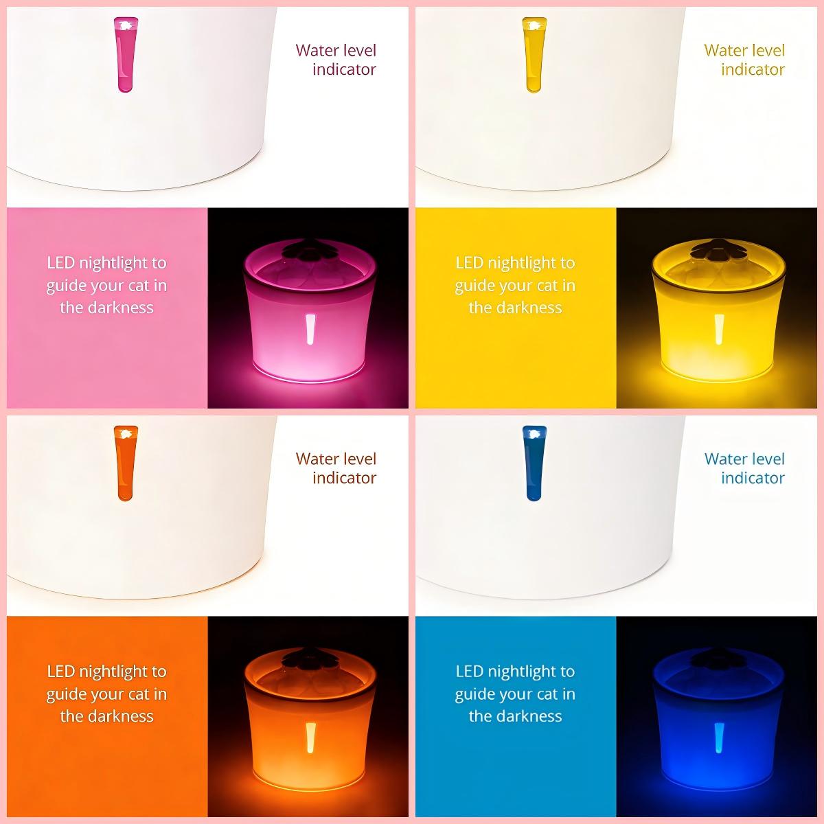 Smart Cat dog water fountain with beautiful color choices Bark&Paw Lab
