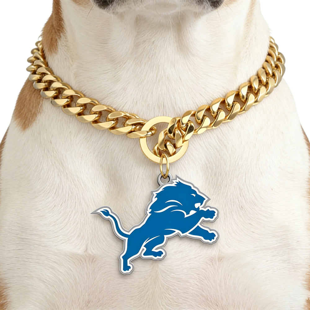 Show off your team spirit Dog Specific NFL Fan Golden Collar