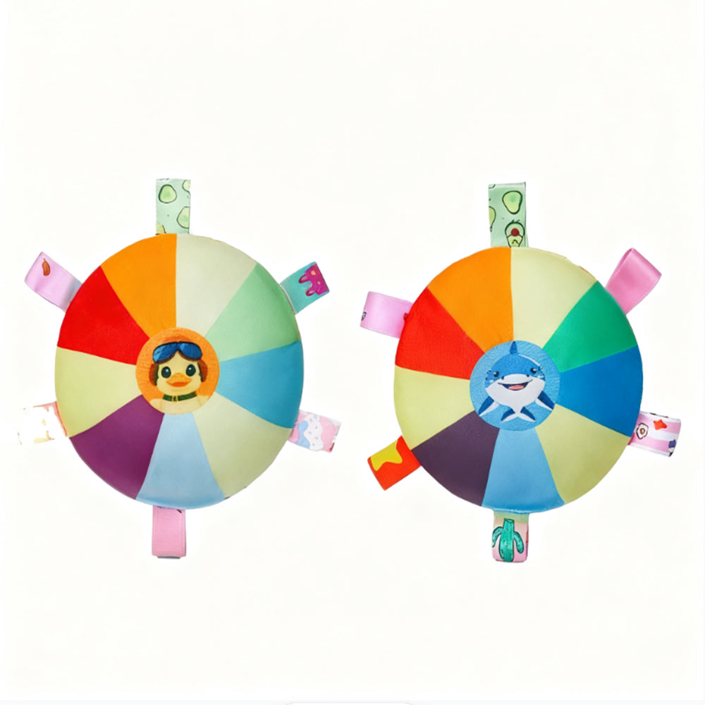 Squeaky Plush Flying Disc for Dogs Chew-Resistant Tug-of-War Toy Energy-Burning Self-Play for Corgi & Small/Medium Breeds