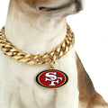 Show off your team spirit Dog Specific NFL Fan Golden Collar