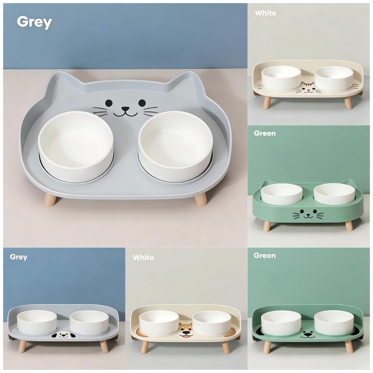 Lovely color Cat dog pet feeding bowl