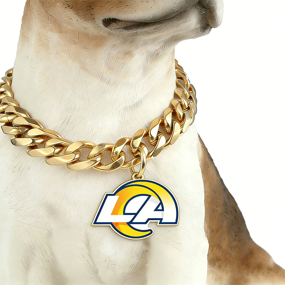 Show off your team spirit Dog Specific NFL Fan Golden Collar
