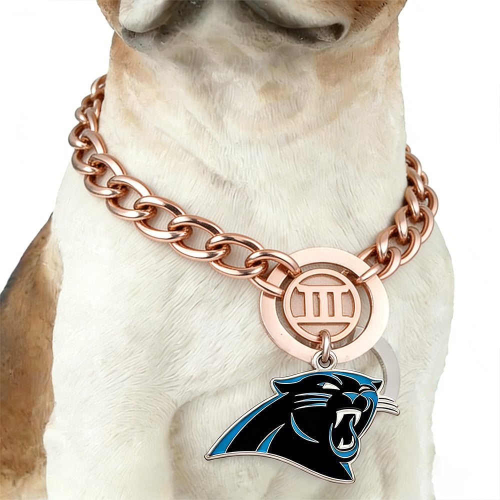Show off your team spirit Dog Specific NFL Fan Rose Golden Collar Bark&Paw Lab