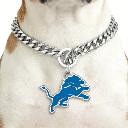 Show off your team spirit Dog Specific NFL Fan Silver Collar Bark&Paw Lab