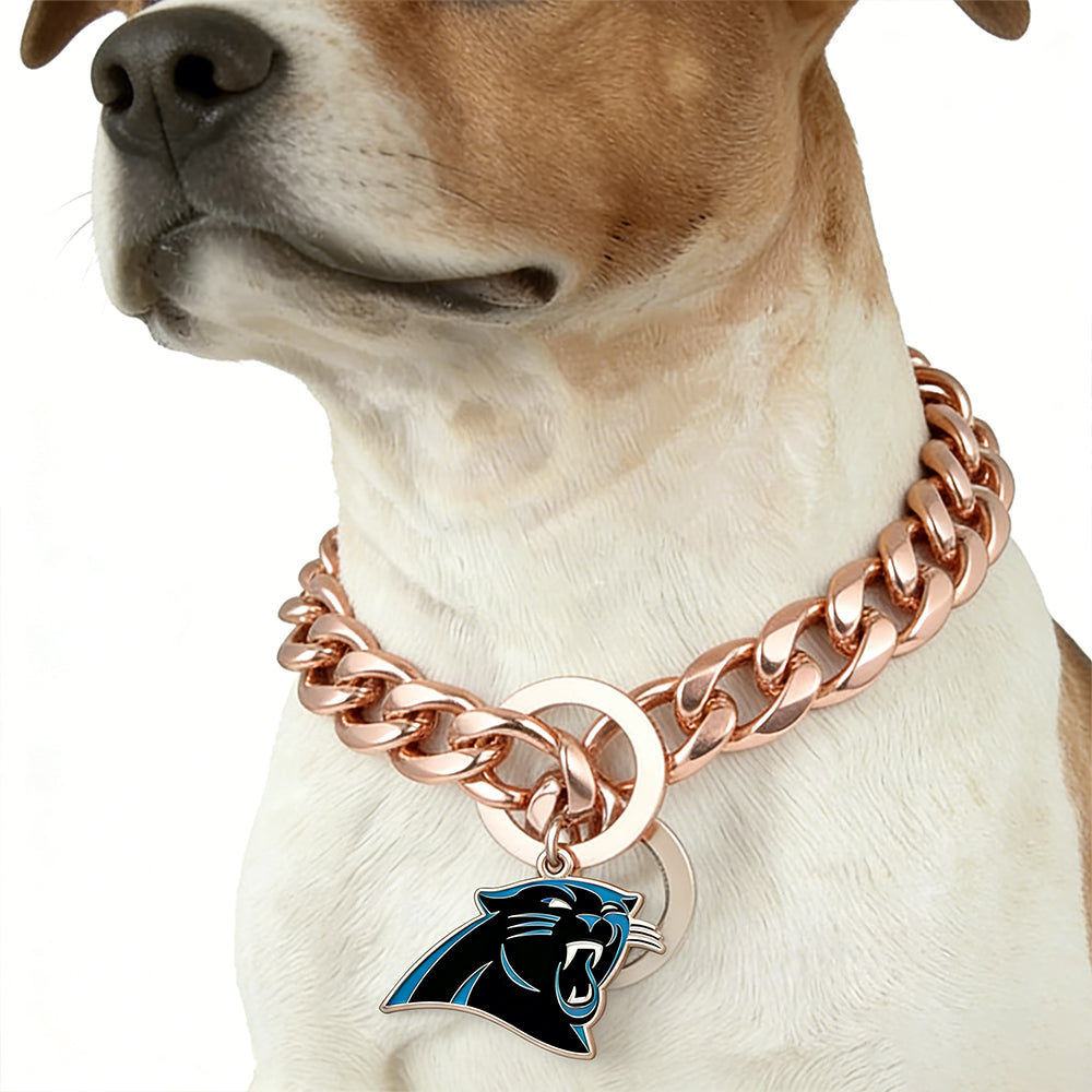 Show off your team spirit Dog Specific NFL Fan Rose Golden Collar Bark&Paw Lab