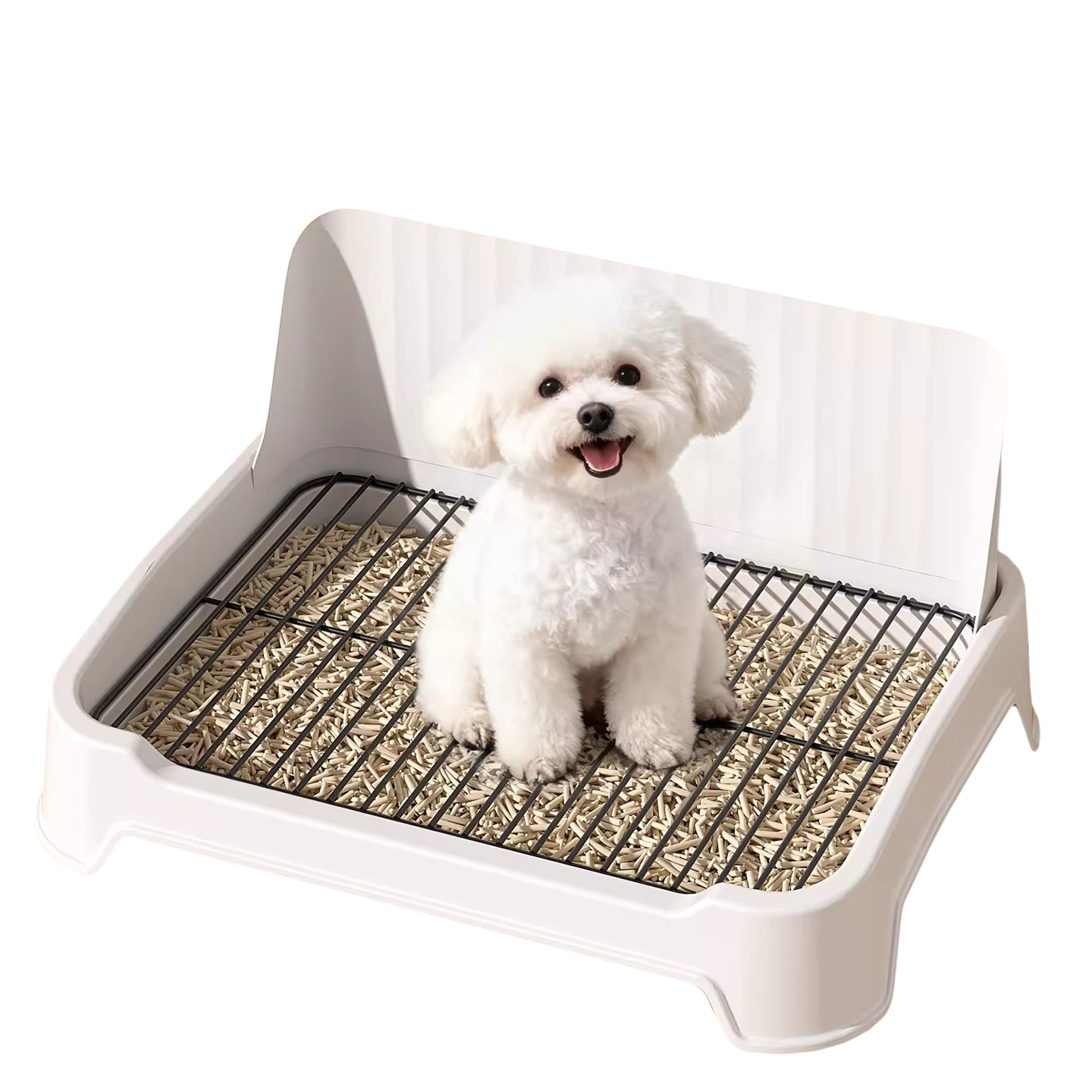 XL Anti-Splash High Fence Small Dog Toilet Tray Pet Supply