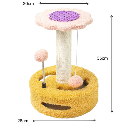 Sunflower Sisal Cat Scratching Post Lovely Cat Tree Toy