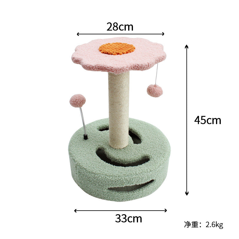 Sunflower Sisal Cat Scratching Post Lovely Cat Tree Toy