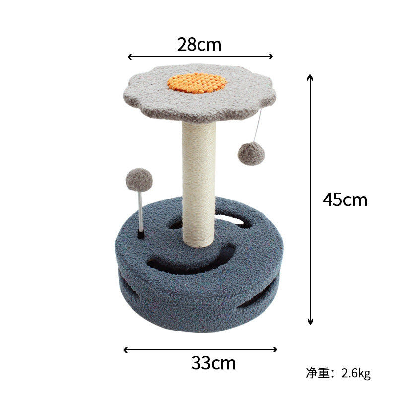 Sunflower Sisal Cat Scratching Post Lovely Cat Tree Toy