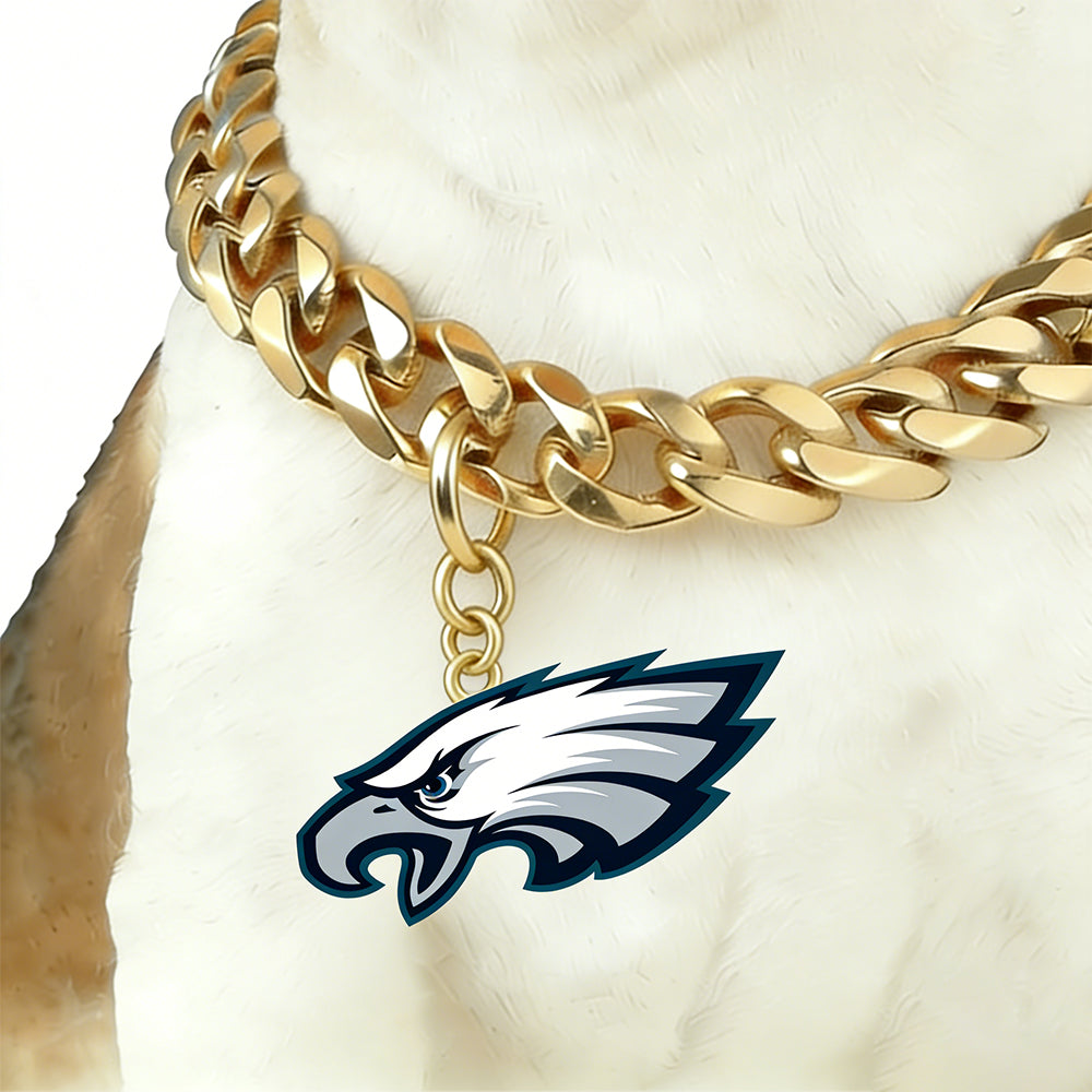 Show off your team spirit Dog Specific NFL Fan Golden Collar