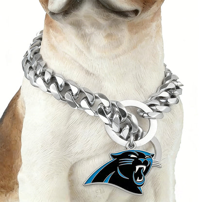 Show off your team spirit Dog Specific NFL Fan Silver Collar Bark&Paw Lab