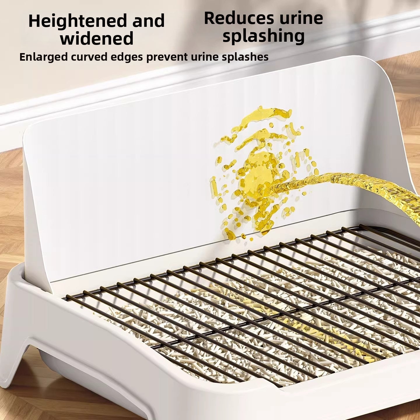 XL Anti-Splash High Fence Small Dog Toilet Tray Pet Supply