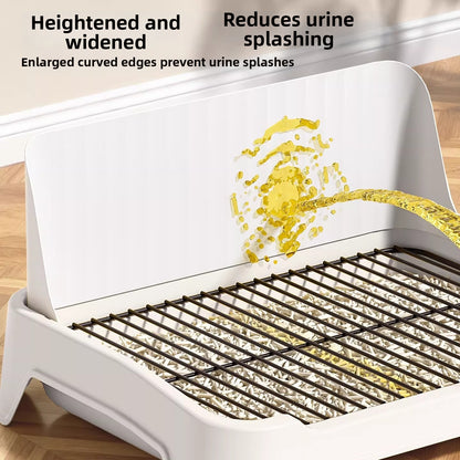 XL Anti-Splash High Fence Small Dog Toilet Tray Pet Supply