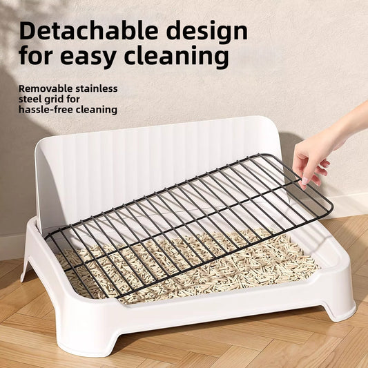 XL Anti-Splash High Fence Small Dog Toilet Tray Pet Supply