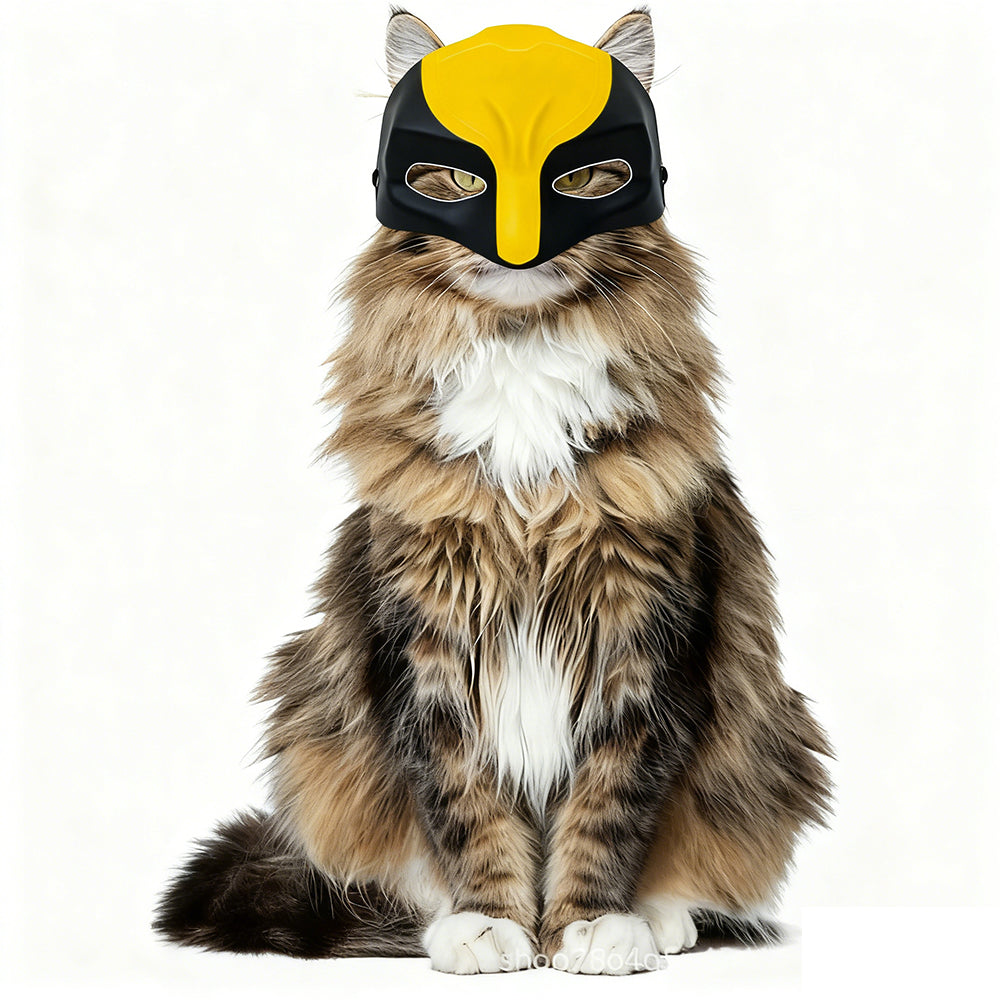 Hot sale Pet Cat Half-Face Cosplay Masks  Plastic Batman Spider Man Joker Avengers Superhero Masks for Cats