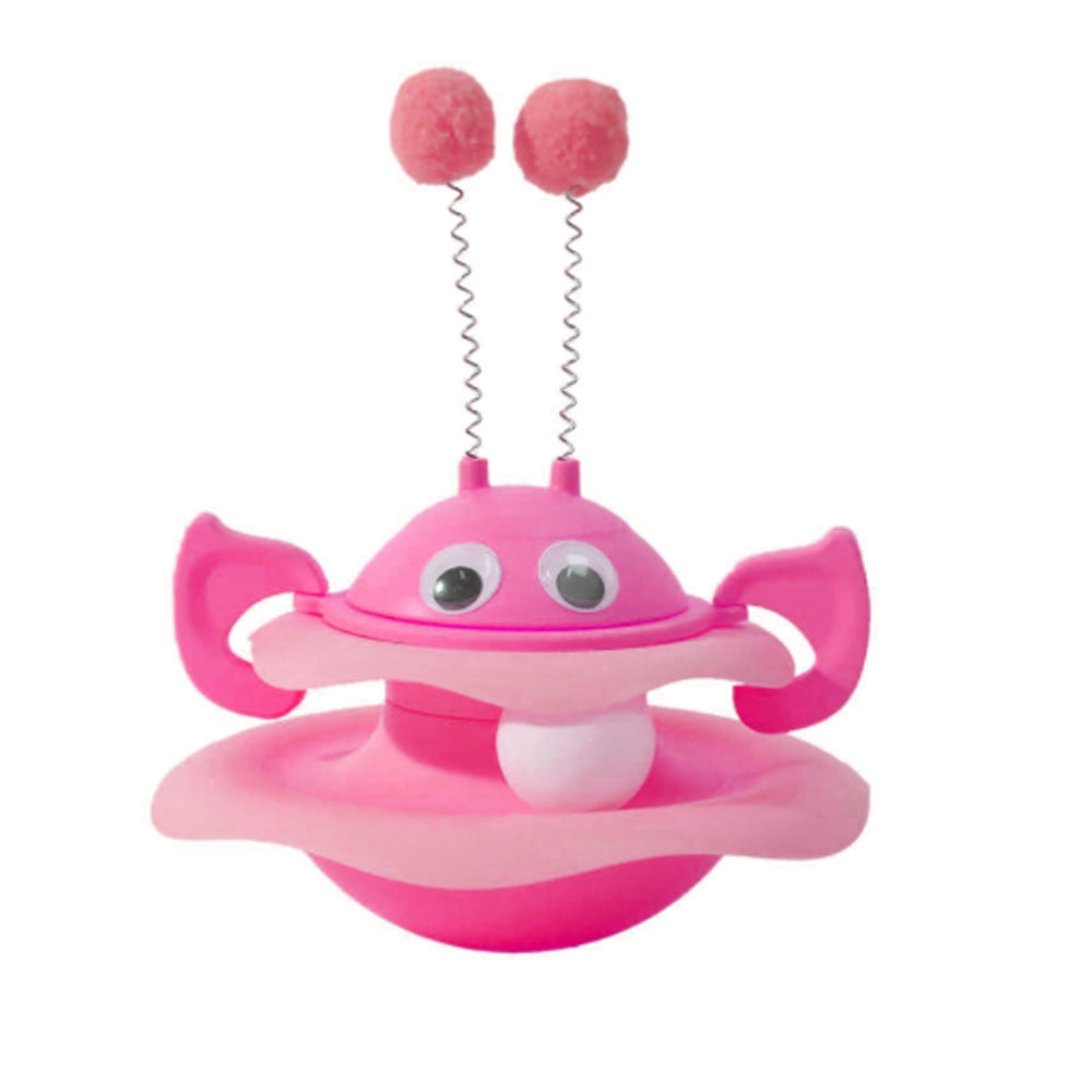 Cat Turntable Ball Toy 2 Level Interactive Kitten Track Roller Exercise Toy Bark&Paw Lab