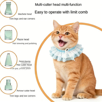 4-in-1 Pet Grooming Trimmer for Cats & Dogs Bark&Paw Lab