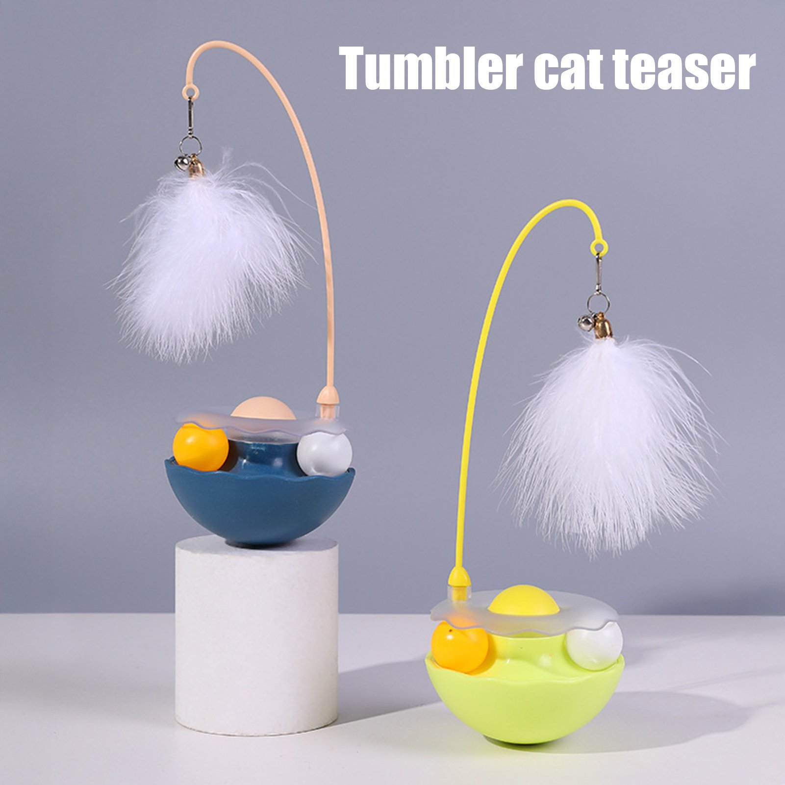 Cat Kitty interactive Teasing Feather Kitten Exercise Toy for All Breeds Bark&Paw Lab