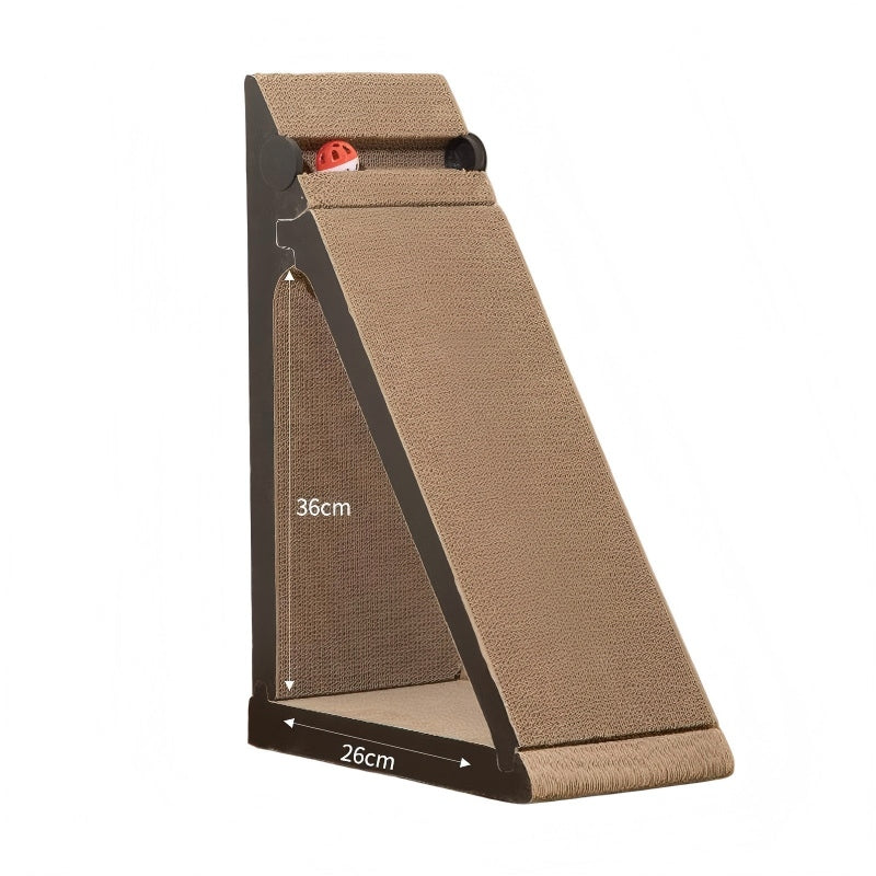 Vertical Triangle Cat Scratcher Wear-resistant Non-shedding Corrugated Paper Sofa Protector
