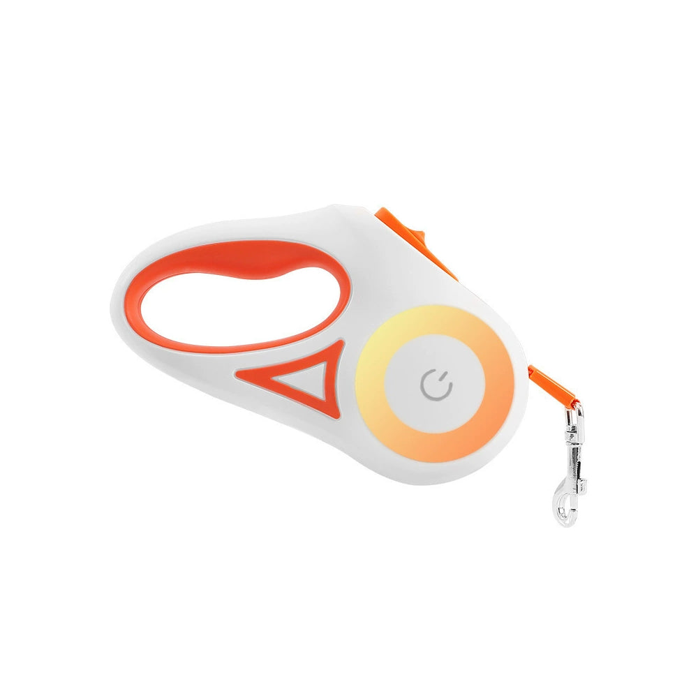 Set your hands free-New Style Dog Leash - LED Light-Up Retractable Pet Leash No Pull & Comfortable Grip Bark&Paw Lab