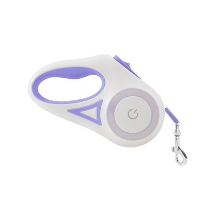 Set your hands free-New Style Dog Leash - LED Light-Up Retractable Pet Leash No Pull & Comfortable Grip Bark&Paw Lab