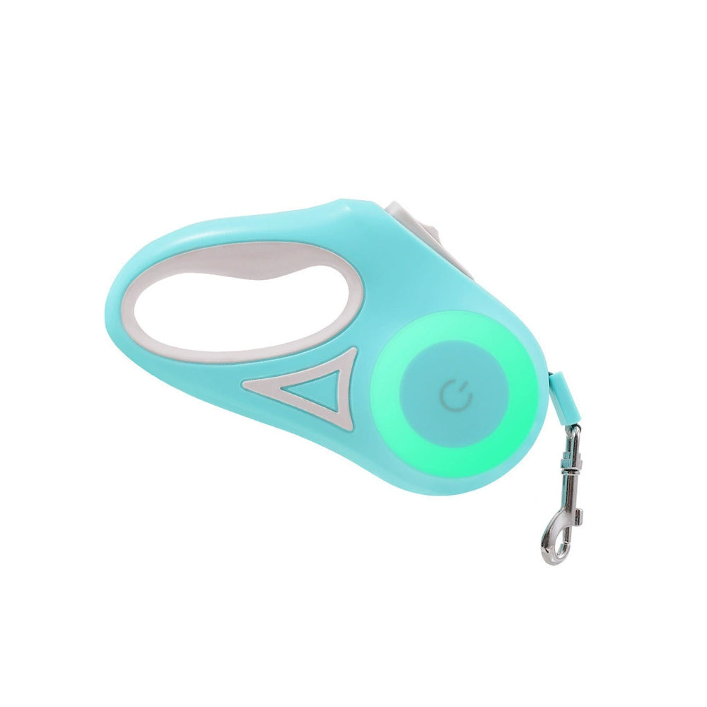 Set your hands free-New Style Dog Leash - LED Light-Up Retractable Pet Leash No Pull & Comfortable Grip Bark&Paw Lab