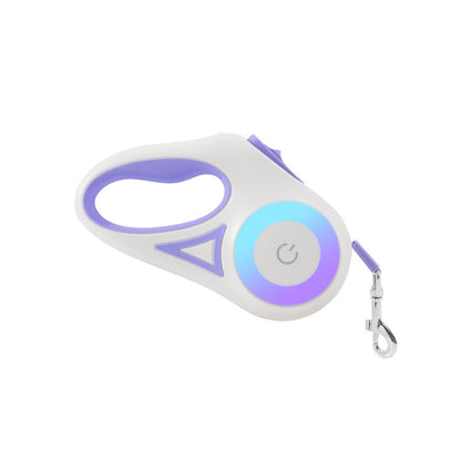 Set your hands free-New Style Dog Leash - LED Light-Up Retractable Pet Leash No Pull & Comfortable Grip Bark&Paw Lab