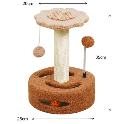 Sunflower Sisal Cat Scratching Post Lovely Cat Tree Toy