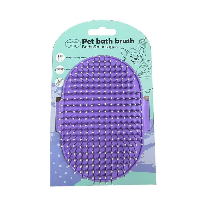 Pet Shedding and bathing Massage Comb Cat Dog Brush for Removing Floating Hair
