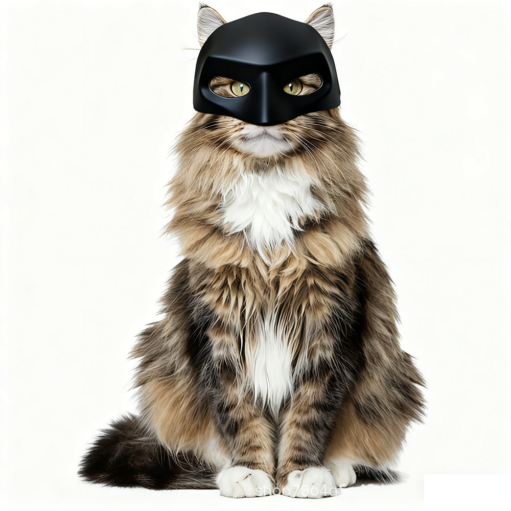 Hot sale Pet Cat Half-Face Cosplay Masks  Plastic Batman Spider Man Joker Avengers Superhero Masks for Cats