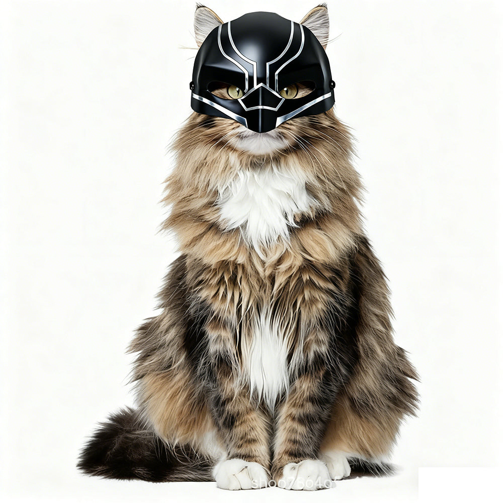 Hot sale Pet Cat Half-Face Cosplay Masks  Plastic Batman Spider Man Joker Avengers Superhero Masks for Cats