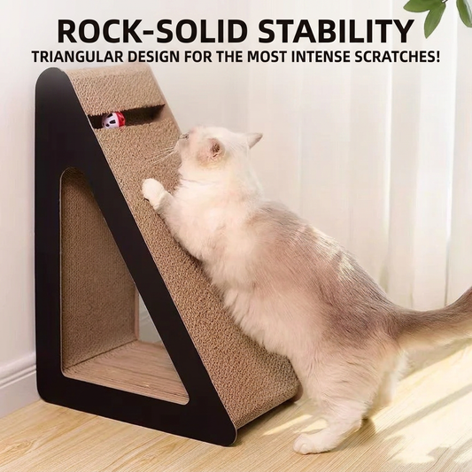 Vertical Triangle Cat Scratcher Wear-resistant Non-shedding Corrugated Paper Sofa Protector