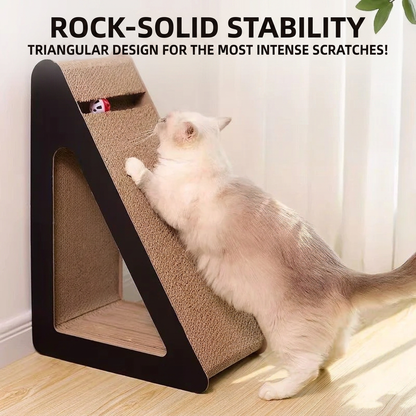 Vertical Triangle Cat Scratcher Wear-resistant Non-shedding Corrugated Paper Sofa Protector