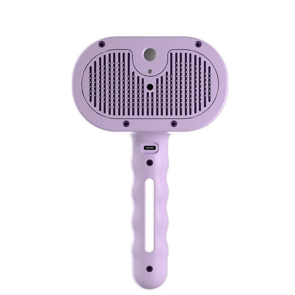 Blue Light Pet Spray Pin Brush No Hair Flying Cat Grooming Comb including shipping
