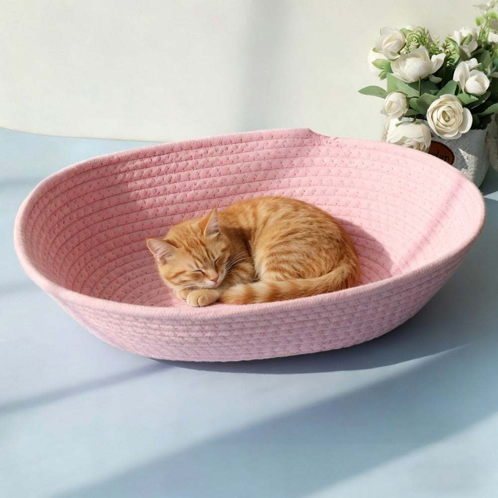 All season oval space capsule bed for cats dogs warm breathable scratch resistant nest