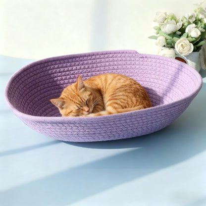 All season oval space capsule bed for cats dogs warm breathable scratch resistant nest