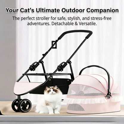 Outdoor Camping Pet Stroller for Cats and Dogs