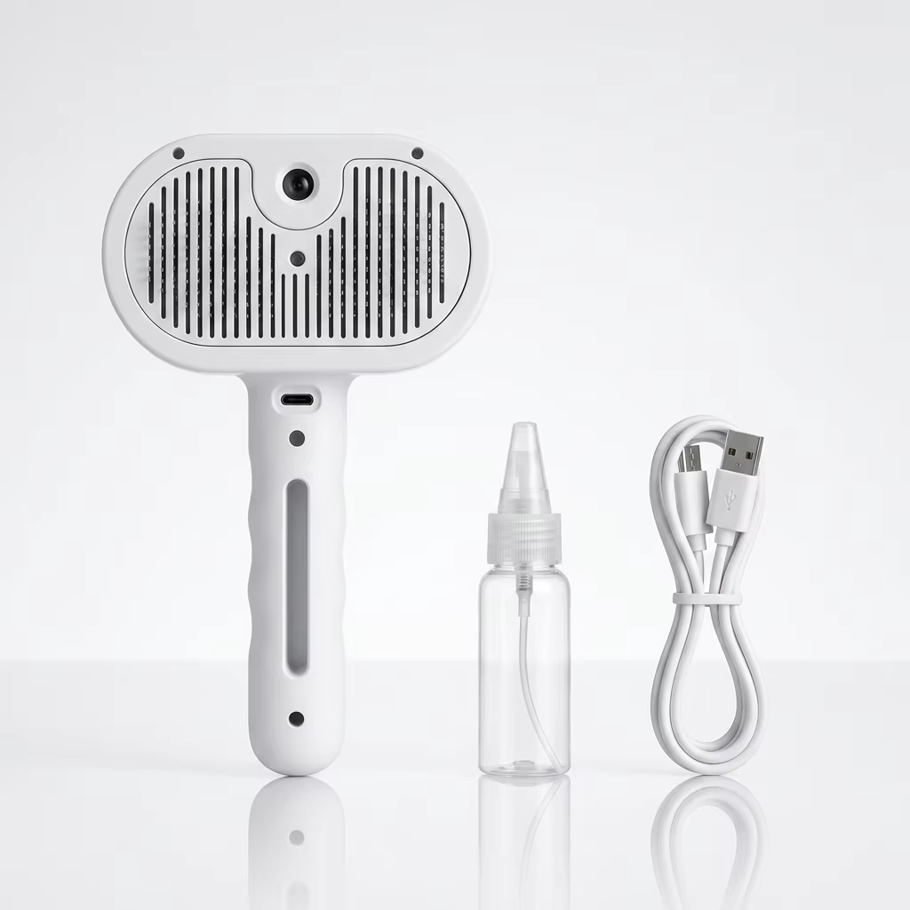 Safe Cool Mist 3 in 1 Massage Comb for Cats Dogs Removes Floating Hair Remover Cleaner