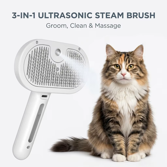 Electric Spray 3 in 1 Massage Comb for Cats Dogs Removes Floating Hair Remover Cleaner