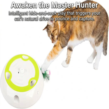 Cat Toy Interactive Automatic Feather Mice Toy 6 Holes No Touch Sensor Electric Intelligent Entertainment for Cats