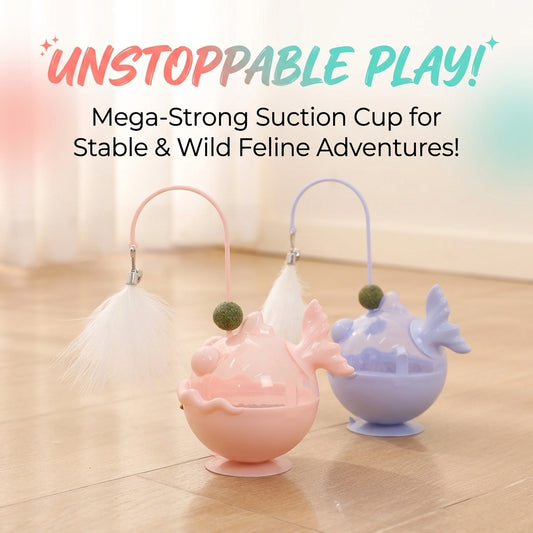 Cat Interactive Toy Anglerfish Treat Dispenser Catnip Tumbler