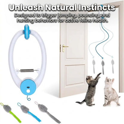 Cat Interactive Toy USB Rechargeable Hanging Automatic Retractable Teaser